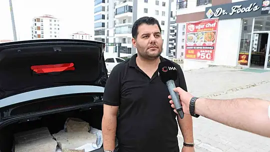 ''Kimsenin ekmeğine taş koymak istemem ama'' dedi, milyonluk aracını taşla doldurdu