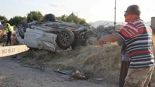 Ağaçları kırıp tarlaya uçtu, tekerleği ise 50 metre uzaklıktaki bahçeye fırladı