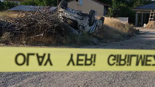 Ağaçları kırıp tarlaya uçtu, tekerleği ise 50 metre uzaklıktaki bahçeye fırladı