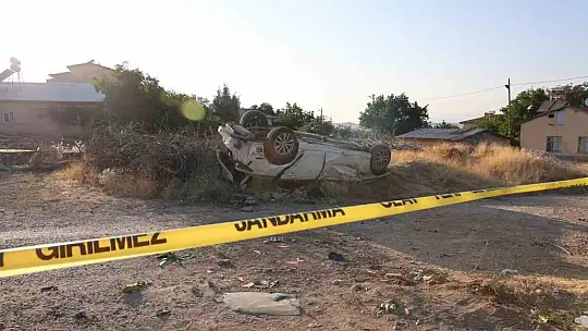Ağaçları kırıp tarlaya uçtu, tekerleği ise 50 metre uzaklıktaki bahçeye fırladı