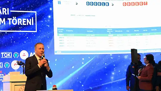 Bakan Yerlikaya: ''Dünyanın en büyük konut seferberliğini gerçekleştiriyoruz''
