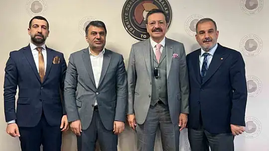 Başkan Alan, TOBB Başkanı Hisarcıklıoğlu ile görüştü