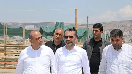 Başkan Şerifoğulları, kurban satış ve kesim alanında incelemelerde bulundu