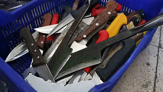 Bıçak bileme ustalarının 'Kurban Bayramı' yoğunluğu