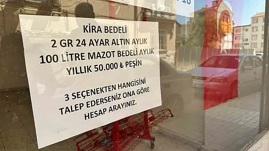 Böyle 'kiralık' ilanı görülmedi: Kirayı 400 ekmekten 100 litre mazota çekti