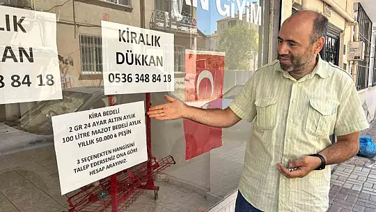 Böyle 'kiralık' ilanı görülmedi: Kirayı 400 ekmekten 100 litre mazota çekti