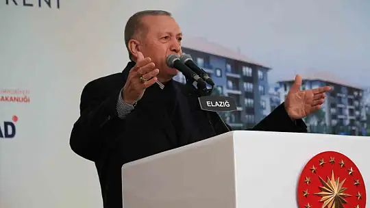 Cumhurbaşkanı Erdoğan, Elazığ'da depremzedelere seslendi