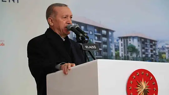 Cumhurbaşkanı Erdoğan, Elazığ'da depremzedelere seslendi