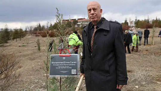 Depremde hayatını kaybeden öğrenciler anısına fidan dikildi