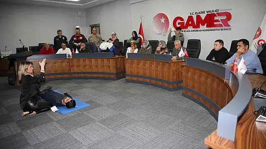 Elazığ Belediyesi tarafından GAMER personeline ilk yardım eğitimi verildi