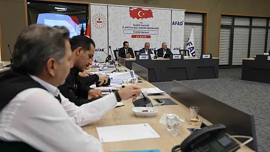 Elazığ'da 'Afet sonrası iyileştirme çalışmaları' toplantısı