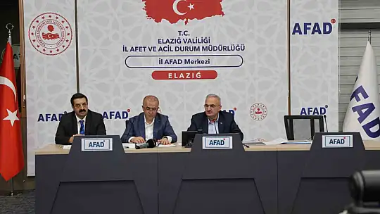 Elazığ'da 'Afet sonrası iyileştirme çalışmaları' toplantısı