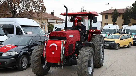 Elazığ'da 'Gazze'ye Yol Olduk' konvoyu