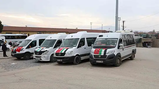 Elazığ'da 'Gazze'ye Yol Olduk' konvoyu