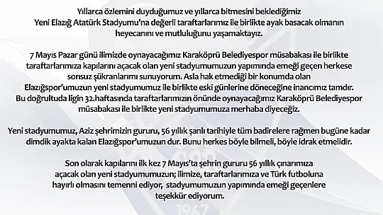 Elazığ'da 'stadyum kimin' polemiği