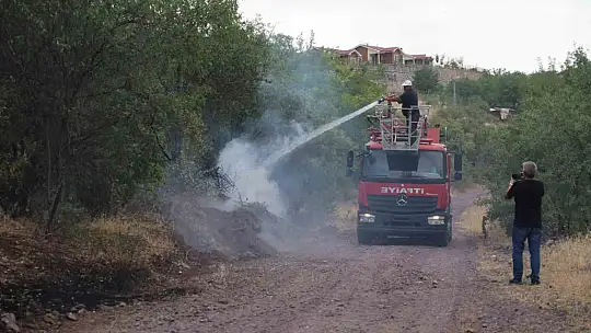 Elazığ'da 200 dönüm alan yangında kül oldu