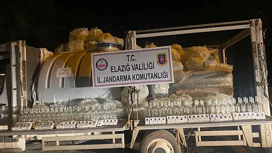 Keban'da 3 bin 500 litre kaçak şarap ele geçirildi