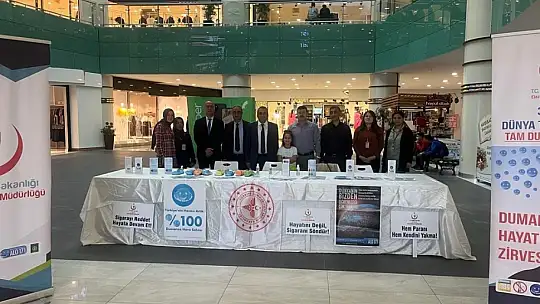 Elazığ'da 31 Mayıs Dünya Tütünsüz Günü etkinliği