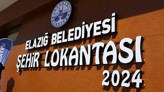 Elazığ'da 4 çeşit yemeğin 50 lira olduğu Şehir Lokantası açıldı
