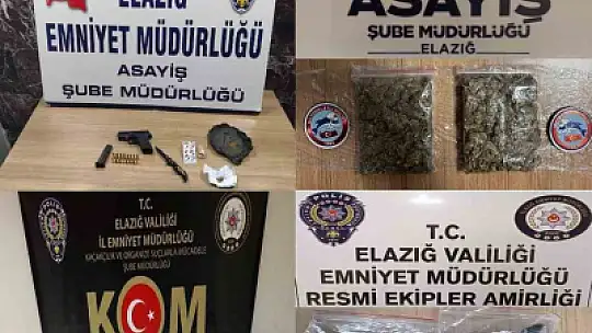 Elazığ'da asayiş operasyonlarında 10 kişi gözaltına alındı