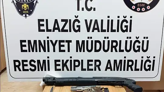 Elazığ'da asayiş uygulamaları: 8 ruhsatsız tabanca ele geçirildi