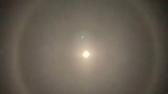 Elazığ'da Ay halesi oluştu
