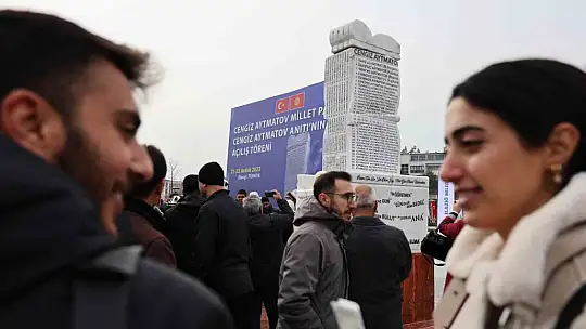 Elazığ'da Cengiz Aytmatov Parkı ve anıtı açıldı