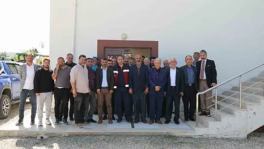 Elazığ'da çiftçi bilgilendirme toplantıları sürüyor