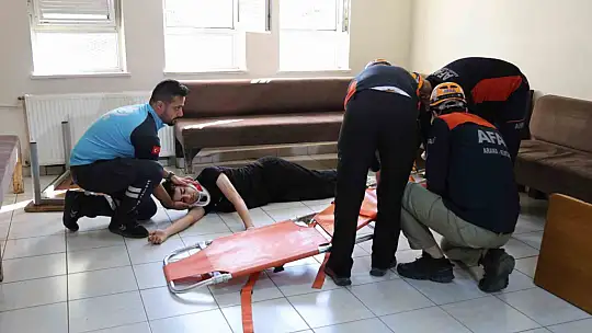 Elazığ'da deprem ve yangın tatbikatı
