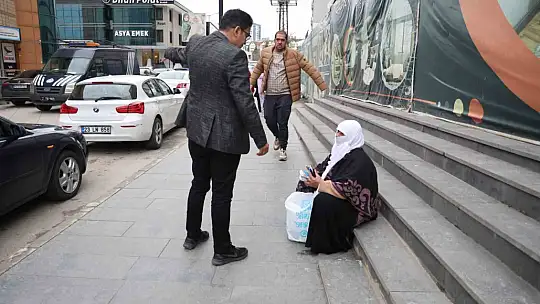 Elazığ'da dilencilere bayram operasyonu