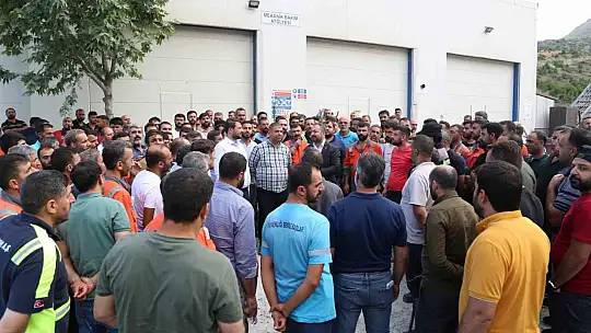 Elazığ'da Eti Krom işçilerinin eylemi devam ediyor