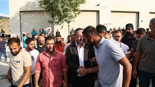Elazığ'da Eti Krom işçilerinin eylemi devam ediyor