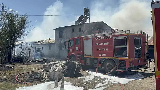 Elazığ'da geri dönüşüm deposunda yangın: Ev, depo ve bir araç kül oldu