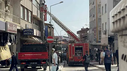 Elazığ'da havalandırma motoru yangın çıkardı