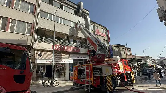 Elazığ'da havalandırma motoru yangın çıkardı