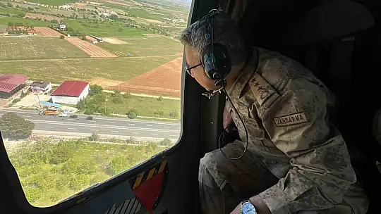 Elazığ'da helikopter destekli trafik denetimi yapıldı