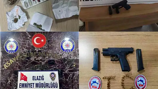 Elazığ'da kesinleşmiş hapis cezası bulunan 4 zanlı yakalandı