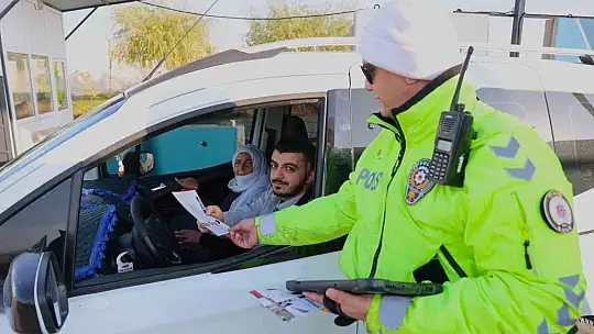 Elazığ'da kış lastiği denetimleri sürüyor