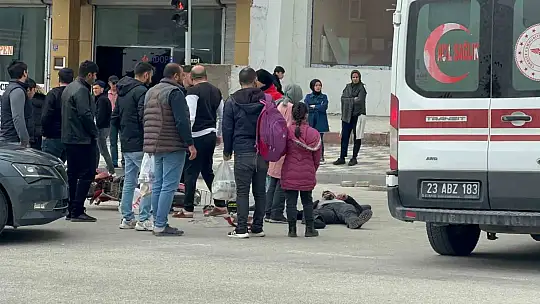 Elazığ'da motosiklet ile otomobil çarpıştı: 1 yaralı