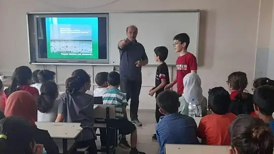 Elazığ'da öğrencilere tabiat eğitimi verildi