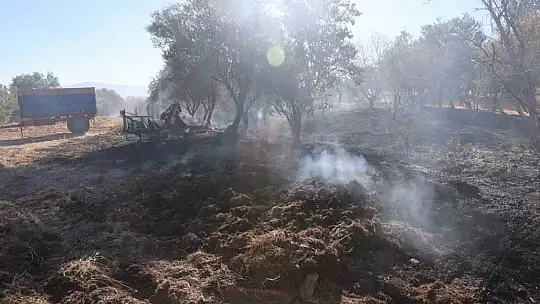 Elazığ'da örtü ve bahçe yangını