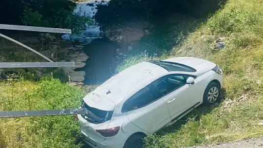 Elazığ'da otomobil dereye uçtu: 1 yaralı