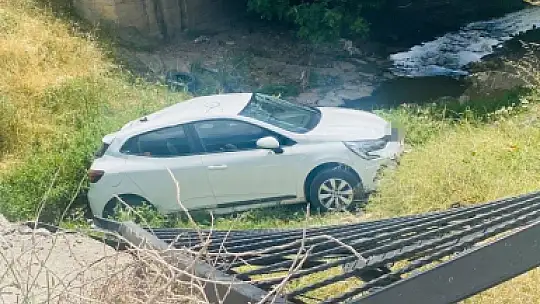 Elazığ'da otomobil dereye uçtu: 1 yaralı