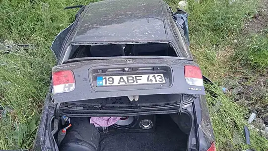 Elazığ'da otomobil şarampole uçtu: 2 yaralı