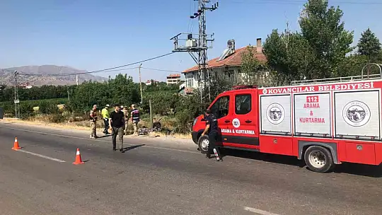 Elazığ'da otomobil takla attı: 5 yaralı