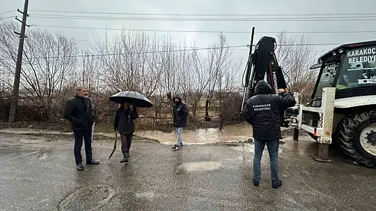 Elazığ'da su taşkınlarına karşı ekipler çalışma başlattı