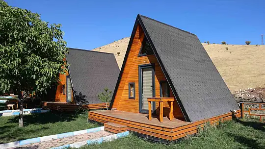 Elazığ'da tatilcilerin yeni gözdesi bungalovlar