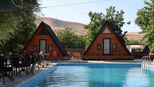 Elazığ'da tatilcilerin yeni gözdesi bungalovlar
