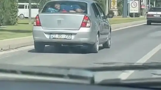 Elazığ'da tehlikeli yolculuk
