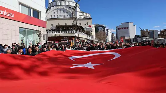 Elazığ'da teröre lanet, Filistin'e destek yürüyüşü